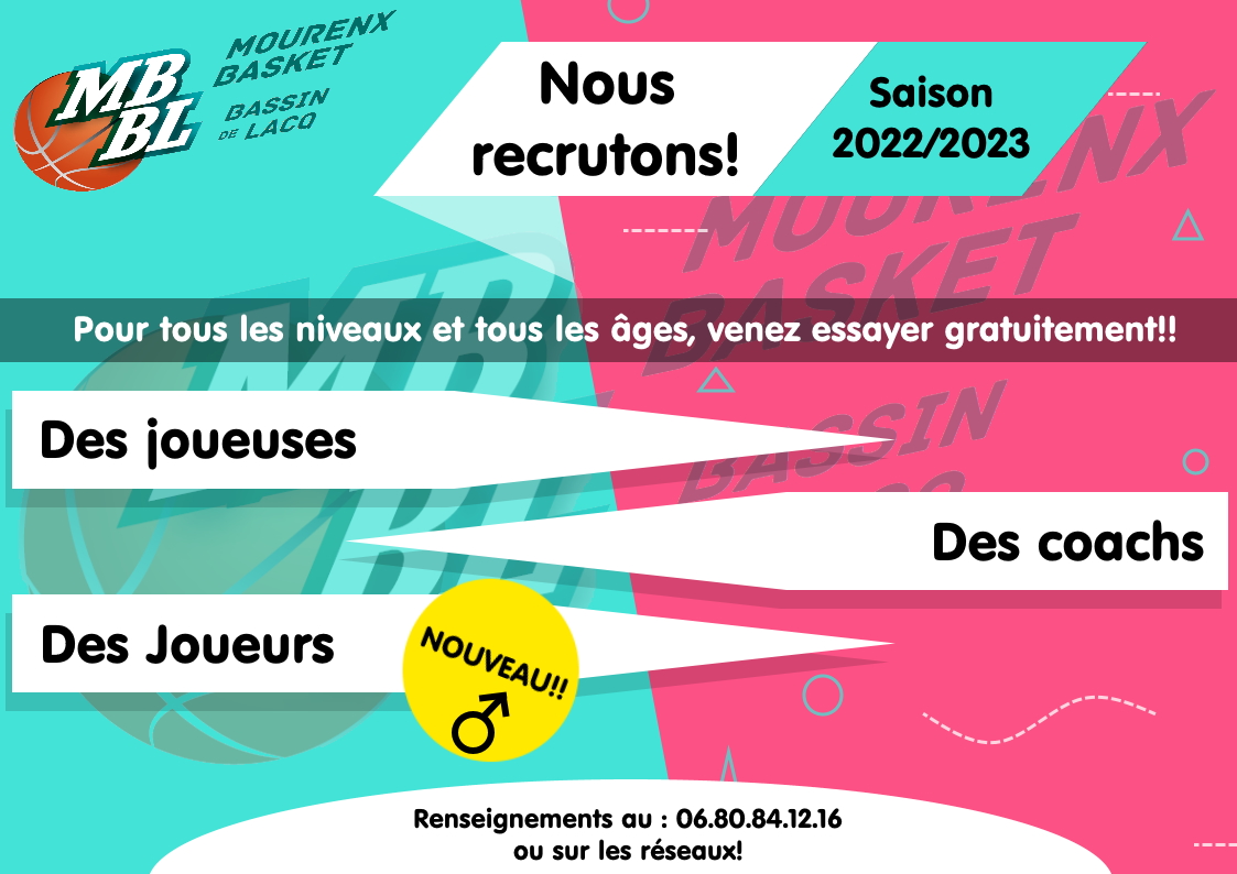 Nous recrutons!